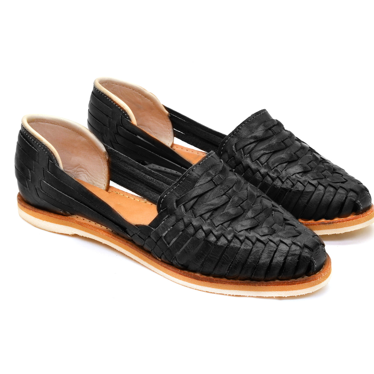 Cross Woven Huarache Black – Bottomless