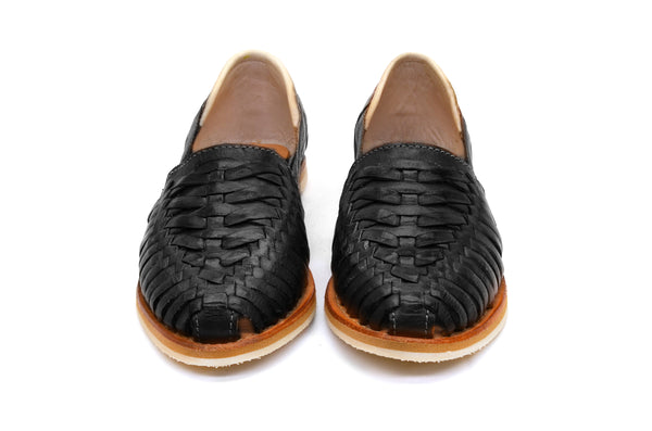 Cross Woven Huarache Black