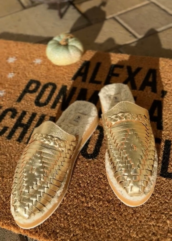 Marisol Winter Huarache Gold