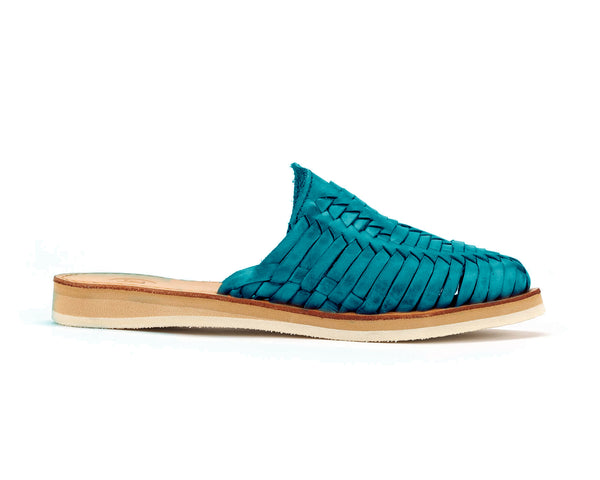 Marbella Huarache Slide Aqua