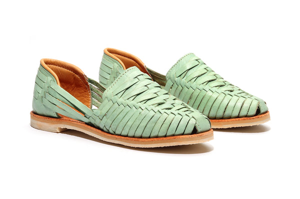 Cross Woven Huarache Teal