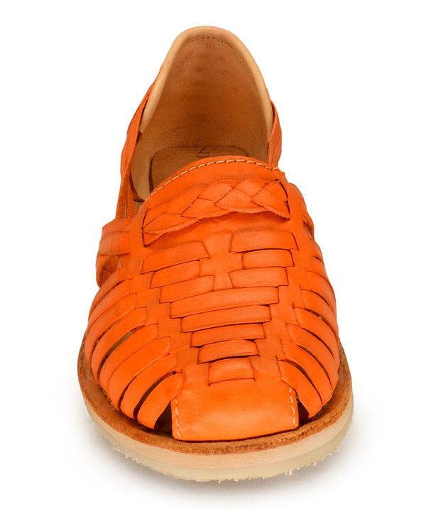 Handwoven Braided Huarache Orange