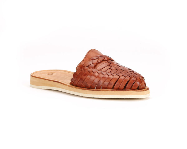 Marisol Huarache Slide Brandy