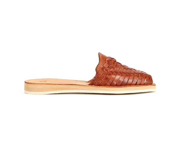 Marisol Huarache Slide Brandy