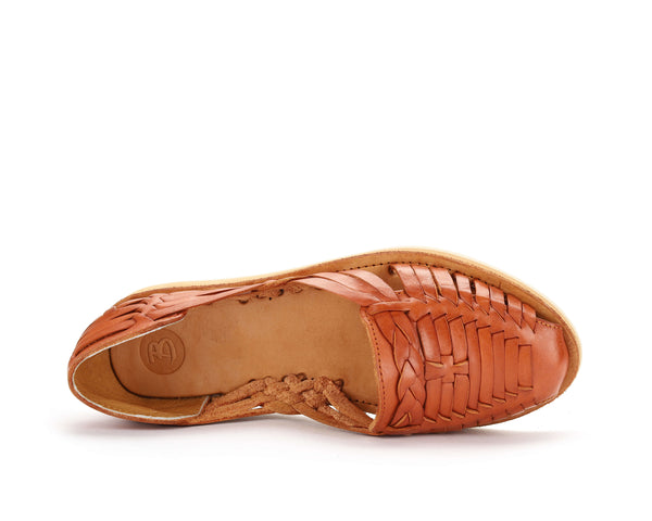 Natalia Braided Huarache Walnut