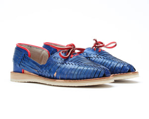 Bottomless Huaraches Royal Blue & Red