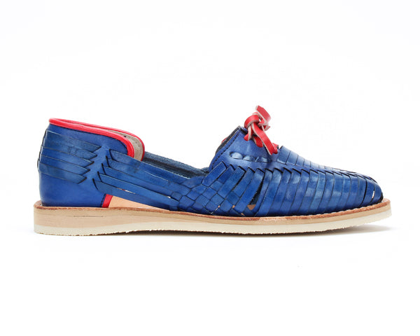 Bottomless Huaraches Royal Blue & Red