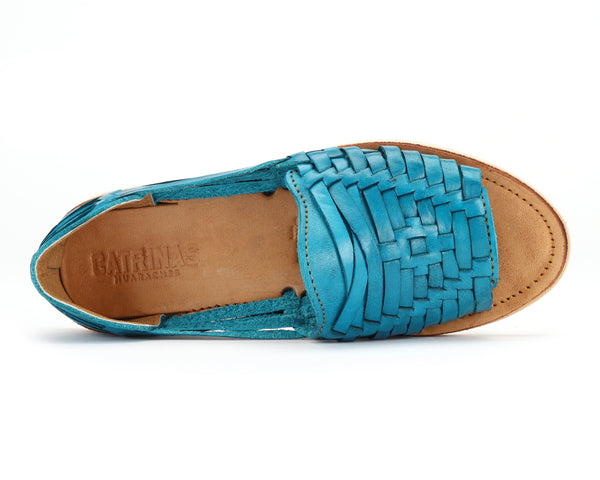Peep-Toe Huarache Dawn Turquoise