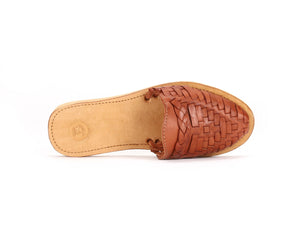 Marisol Huarache Slide Brandy
