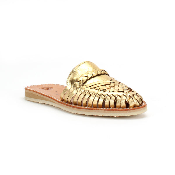 Gold Huarache Slide
