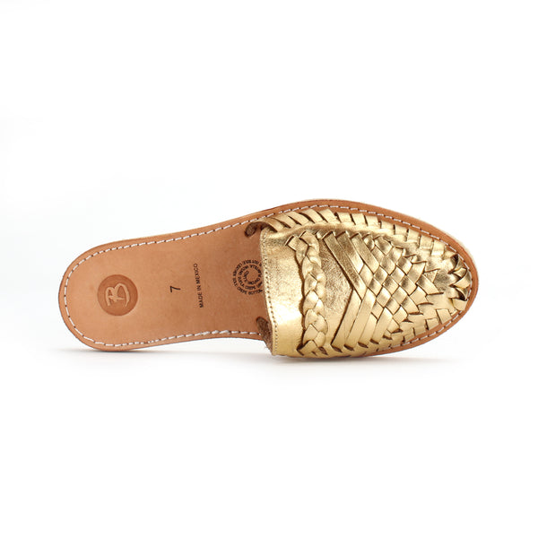 Gold Huarache Slide