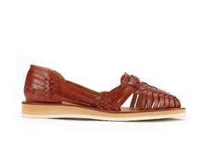 Natalia Braided Huarache Brandy