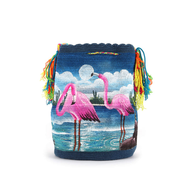 Wayuu Handbag Flamingo Morning